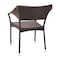 Flash Furniture Espresso PE Rattan Wicker Patio Dining Chair, 2PK 2-TT-TT002-ESP-GG - alternate 5
